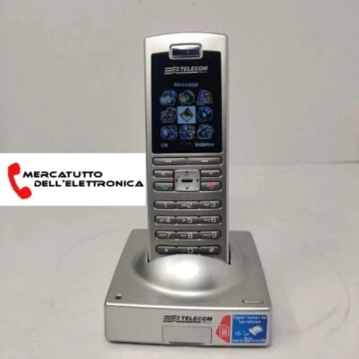 Telefono Cordless Telecom AURORA MMS Vivavoce Rubrica 250 Display a Colori - Immagine 1 di 2