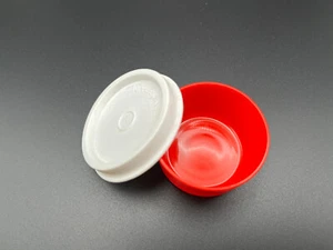 Tupperware 1 oz Smidget Little Container Travel Size Red/white lid 1463 - Picture 1 of 4