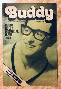 BUDDY HOLLY 1979 REVISTA DE MÚSICA TEXAS BUDDY ARTÍCULO COLECCIONABLE ANUNCIOS DE CLUB DE CONCIERTOS - Imagen 1 de 11