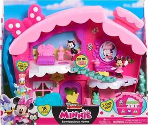 ***RARE*** Disney Junior Minnie's Bowfabulous Home Playset With Light-Up Bow - Picture 1 of 2