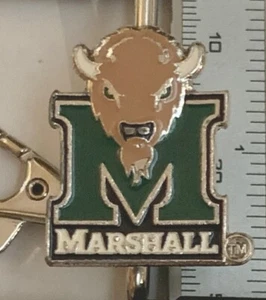 Marshall University Thundering Herd Hook Key Ring Keychain - Picture 1 of 5