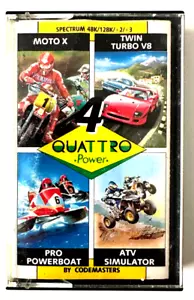 Quattro Power : ZX Spectrum 48K : 128K : Codemasters : Moto x & More - Picture 1 of 14