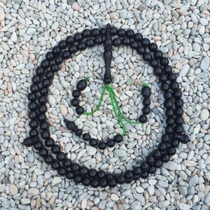 Borneo Black Ebony Islamic Tasbih 99 Dhikr Beads 8 MM Subha Rosary - Picture 1 of 6