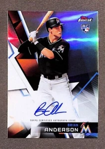 2018 Topps Finest Auto #FA-BA Brian Anderson Rookie Refractor - Picture 1 of 3