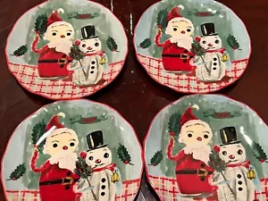 Anthropologie Nathalie Lete Frohe Weihnachten Weihnachtssalat/Dessertteller - Bild 1 von 8