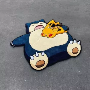 Snorlax Rug Hand-Tufted 100% Wool Handmade Area Rug Carpet for Home, Bedroom - Picture 1 of 4