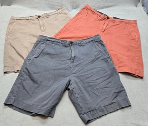 Jachs New York Mens Shorts 34 Blue  Chino Flat Front Casual Golf LOT OF 3 - Picture 1 of 20