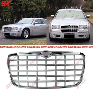 ABS Chrome Front Bumper Upper Grille Mesh Body Kits Fits Chrysler 300C 2005-2010 - Picture 1 of 16