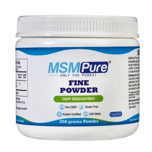 MSMPure Fine MSM Powder Crystals – Organic Sulfur for Joint Flexibility, Skin... - Bild 1 von 6