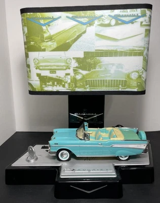 1957 Art Deco Vintage Miami Vibe South Beach Chevrolet Bel Air Table Lamp Sounds - Image 1 of 4