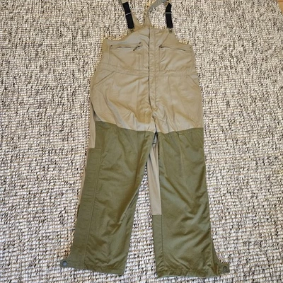 CABELAS Bibs Overalls Mens 2XL Tan Olive Green Nylon Gore-Tex Outdoor Hunting  - Image 1 of 4