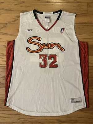 Camiseta deportiva Reebok de baloncesto vintage Katie Douglas #32 Connecticut Sun WNBA grande L Foto 1 de 4