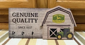 John Deere Key Holder Sign Genuine Quality Barn Farm Tractor Parts Wall Decor - Picture 1 of 5