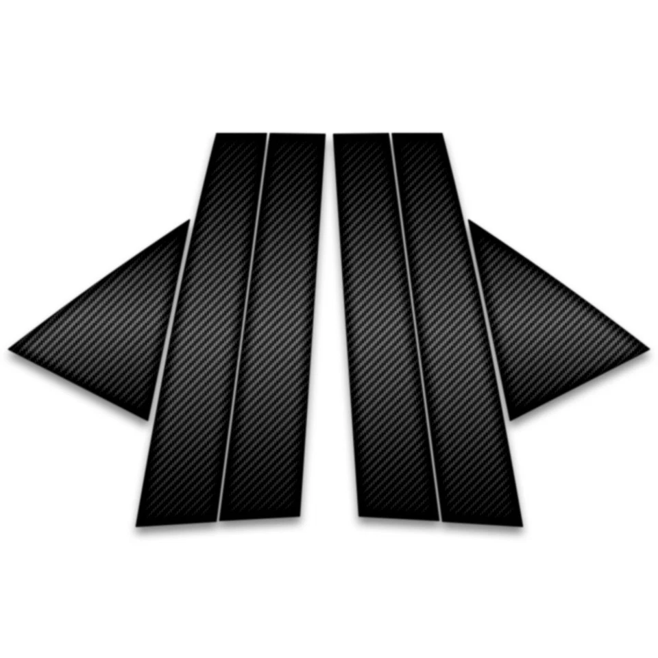 6pc Carbon Fiber Pillar Post Covers for 2008-2011 Ford Focus - SRC0483 — 第 1/1 张图片