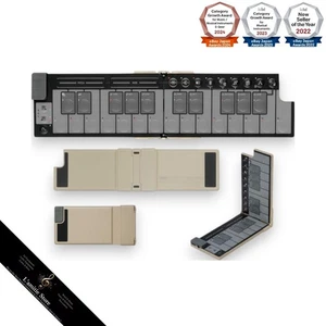 Korg nanoKEY Fold Keyboard Sand Beige SB Foldable MIDI Controller Japan New - Picture 1 of 15