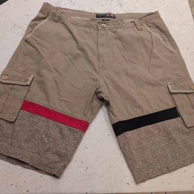 Pantalones Cortos Carga COOGI Australia Caqui Tostado CG Bordados Para Hombres 42 Sueltos Y2K Foto 1 de 4