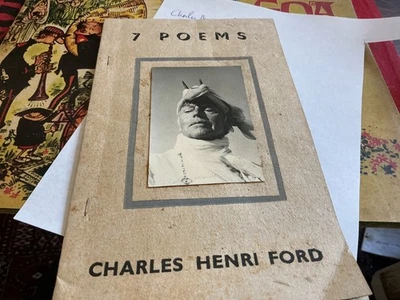 Surrealist Charles Henri Ford, Inscribed "7 Poems" Kathmandu, Nepal 1974 - Image 1 of 2