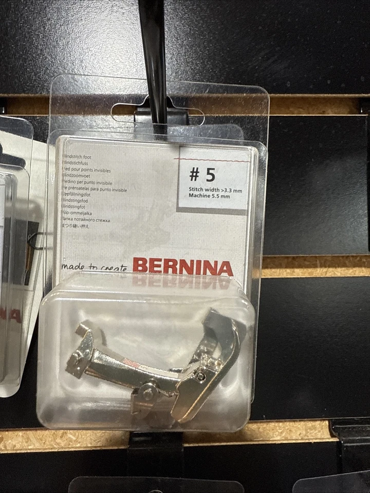 Pie de punto ciego Bernina #5 5,5 mm 9 mm, nuevo estilo Foto 1 de 1