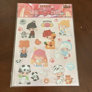 Authentisches Pop Mart Dimoo Tierreich Serie Aufkleber Set ungeöffnet US-Verkäufer - Bild 1 von 3