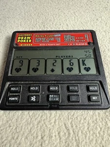 Radio Shack DE COLECCIÓN DRAW POKER 60-2453 Electrónico de Mano 1992 PROBADO AÑOS 90 - Imagen 1 de 9