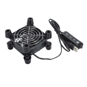 Computer Fan 3 Speed 80mm Quiet 5V USB Brushless Cooling Fan For PC Case For CB - Afbeelding 1 van 24