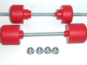 HONDA CRF250X CRF450X SETAS EJE DELANTERO Y TRASERO BUNGS BOBINAS ROJAS S3H - Imagen 1 de 12