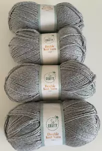 Grey So Crafty double knit yarn 4 x 100g balls DK wool - 400g knitting NEW - Picture 1 of 10