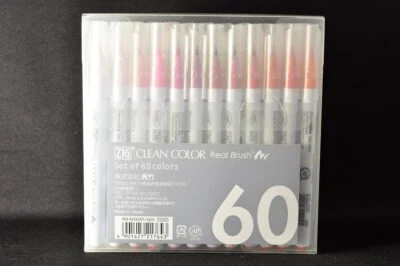 KURETAKE ZIG Clean Color Real Brush RB-6000AT-60V / 60 colours Manga Anime - Image 1 of 4