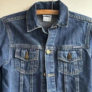 OshKosh B'gosh Jean Jacket Boys 5T Dark Denim Rodeo Y2K Trucker Western Classic - Picture 1 of 16