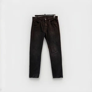 John Elliott Jeans Mens Size 32 Black Skinny Stretch Button Fly - Picture 1 of 9