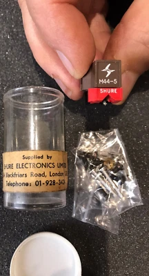 Shure M44-5 (Red) Genuine Original Magnetic Cartridge (Rare) In Tube Pack - Image 1 of 4