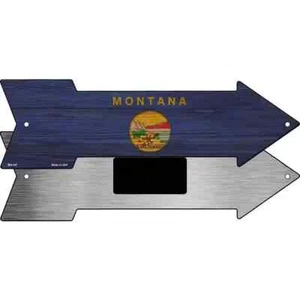 Montana State Flag 2.25"x8" Arrow Magnet Fridge Refrigerator Kitchen Home Door - Picture 1 of 2