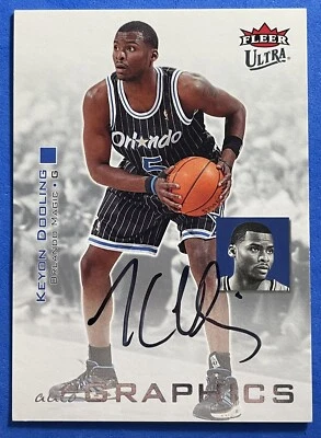 2007-08 Fleer Ultra Autographics Auto Keyon Dooling Magic Clippers Nets - Image 1 of 2