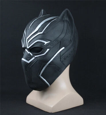 2020 Black Panther Helmet Cosplay Full Head PVC Mask Halloween Party Toys Gifts - Image 1 of 4