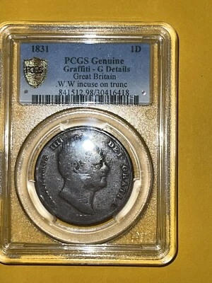 1831 GREAT BRITAIN - ONE PENNY - COPPER - William IIII - Nice DETAILS - Image 1 of 3