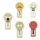 5 Pcs Facial Expression Book Page Marker Creative Emotional Bookmarks