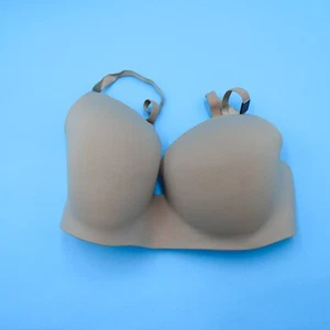 Victorias Secret T-Shirt Bra 34DDD Beige Lightly Lined Wireless Lingerie Push Up - Picture 1 of 12