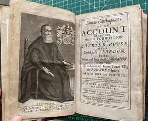 Domus Carthusiana: an Account of the Foundation of the Charter-House London 1677 - Imagen 1 de 4