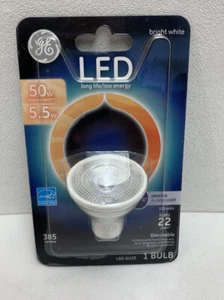 General Electric GE LED 50w GU10 Light Bulb Bright White New - Picture 1 of 2