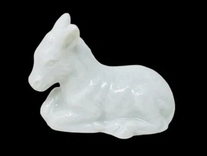 Vintage Fitz and Floyd weiße Keramik Krippe Maultier Ersatz Weihnachten - Bild 1 von 6