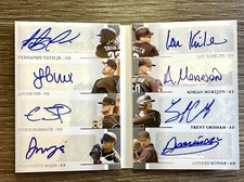 San Diego Padres EIGHT Autograph booklet /25 -Tatis Jr National Treasures 2020