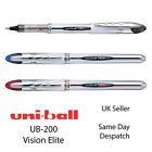 Uniball Vision Elite UB-200 Rollerball 0,8 mm Liquid Ink Pen Czarny, Niebieski, Czerwony