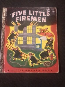 Five Little Firemen Little Golden Book Written By Margaret Wise Brown 1949 - Picture 1 of 11