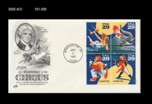 Elephant,Circus,clown,performance culture,History,US 1993 FDC,Cover - Picture 1 of 1