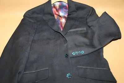 #376 Chaqueta Blazer Robert Graham 100% Lana Cachemira Talla 38 R $575 Venta al por menor Foto 1 de 4