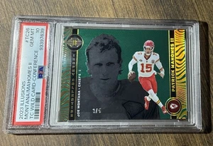 2023 Illusions Trophy Collection Patrick Mahomes/Joe Montana /5 PSA 10 - POP 1 - Picture 1 of 3