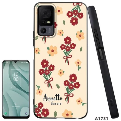 Funda TPU Personalizada con Patrón de Flores para TCL 60R 405 406 605 50 LE Foto 1 de 4