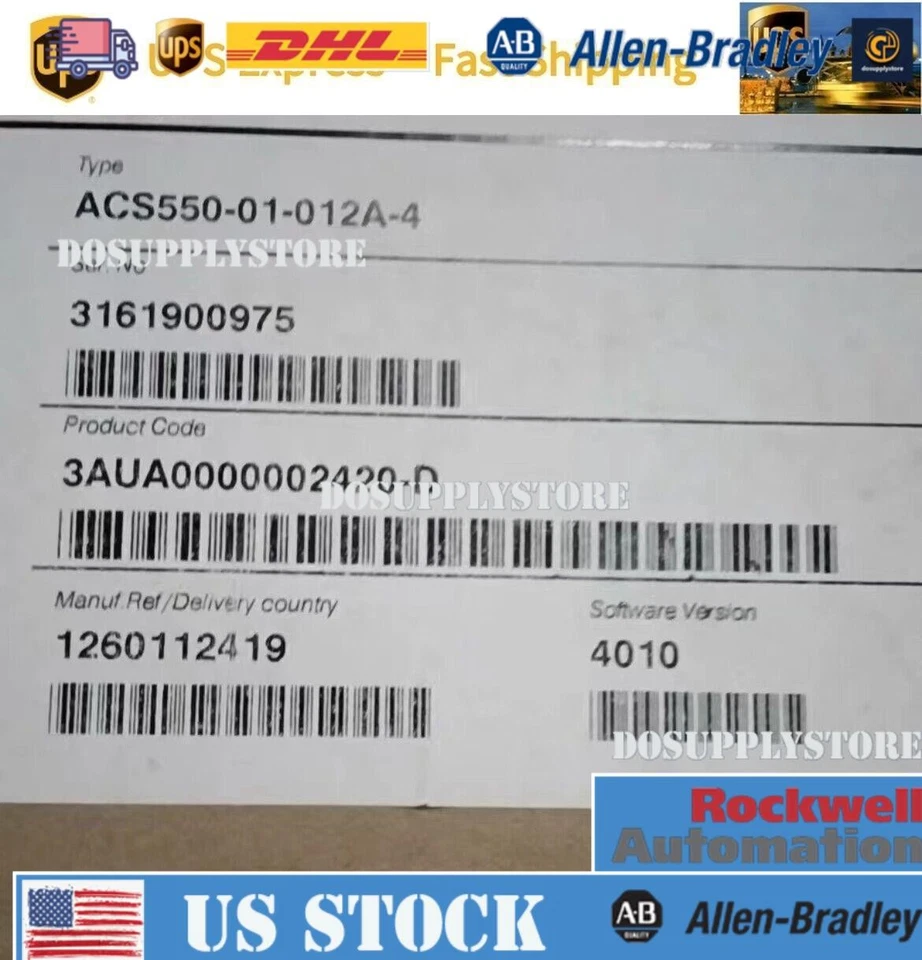 ABB ACS550-01-012A-4 变频器 5.5 千瓦全新带盒现货商品!无键盘 — 第 1/1 张图片