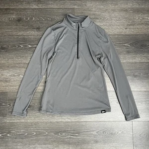 Goruck Damen grau robust 1/2 halber Reißverschluss Stehkragen Pullover Medium USA Gorpcore - Bild 1 von 10