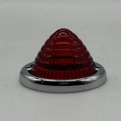 Lente de señal de giro trasera Porsche 356 Pre A NOS con bisel cromado SWF K2704 luz trasera Foto 1 de 4